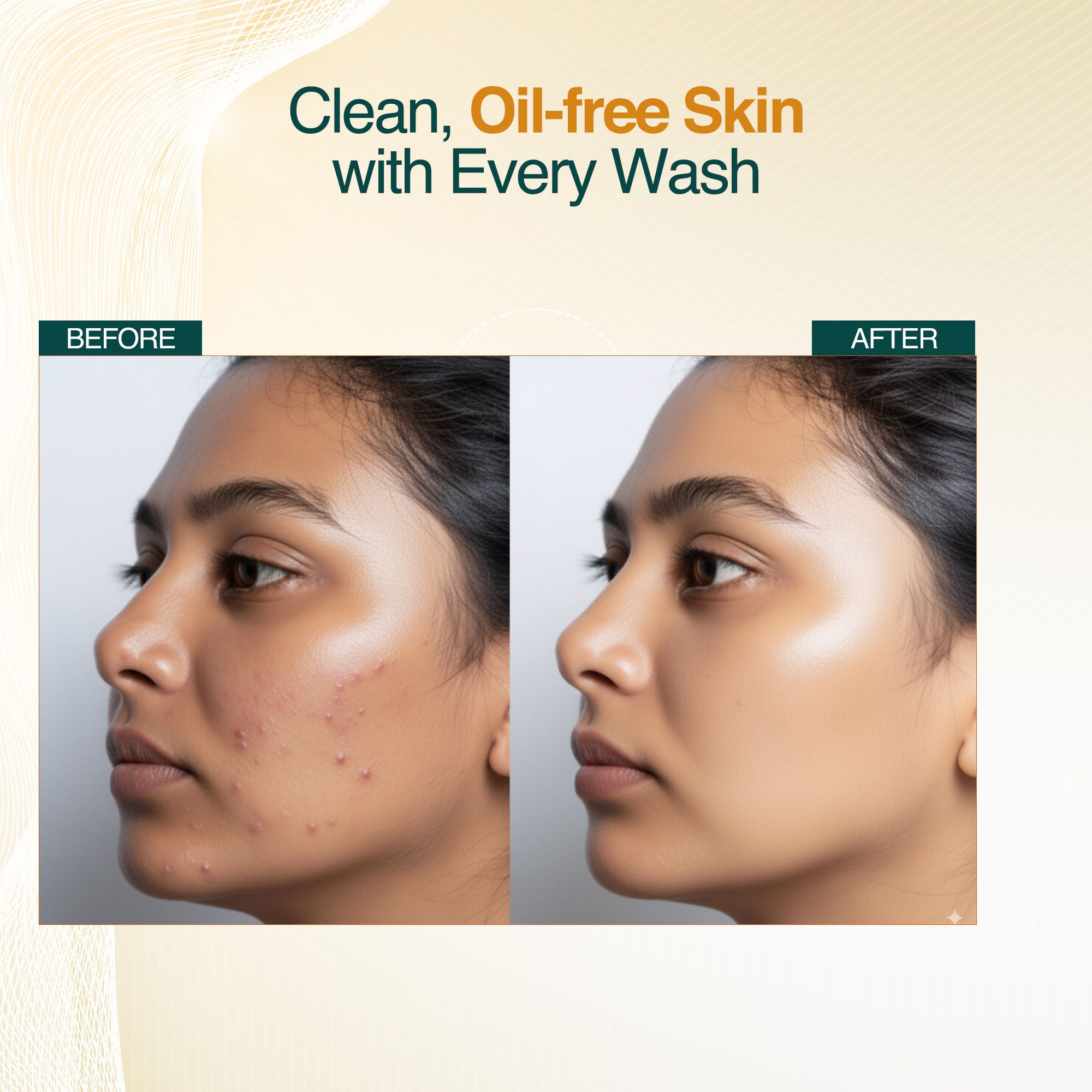 Ratrani Moroccan Lava Face Wash with Activated Charcoal for Deep Pore Cleansing