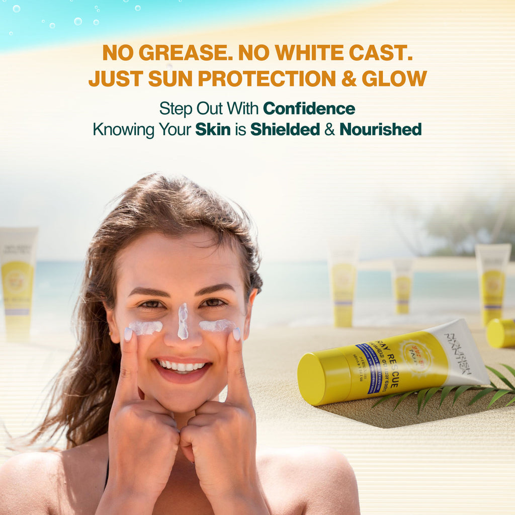 Ray Rescue Invisible Sunscreen with SPF 50 & Aquaxyl for UV Protection