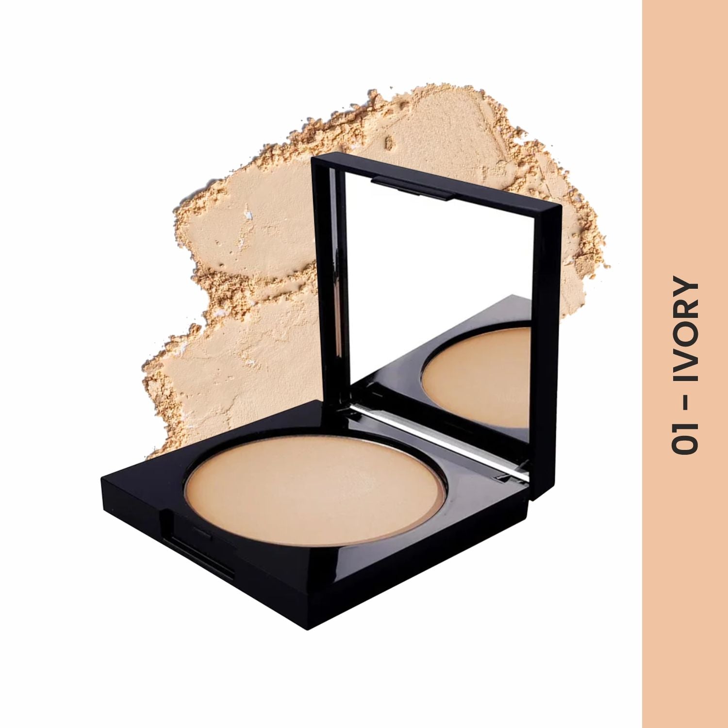 Velvet Matte Finish Compact Powder - 01 Ivory