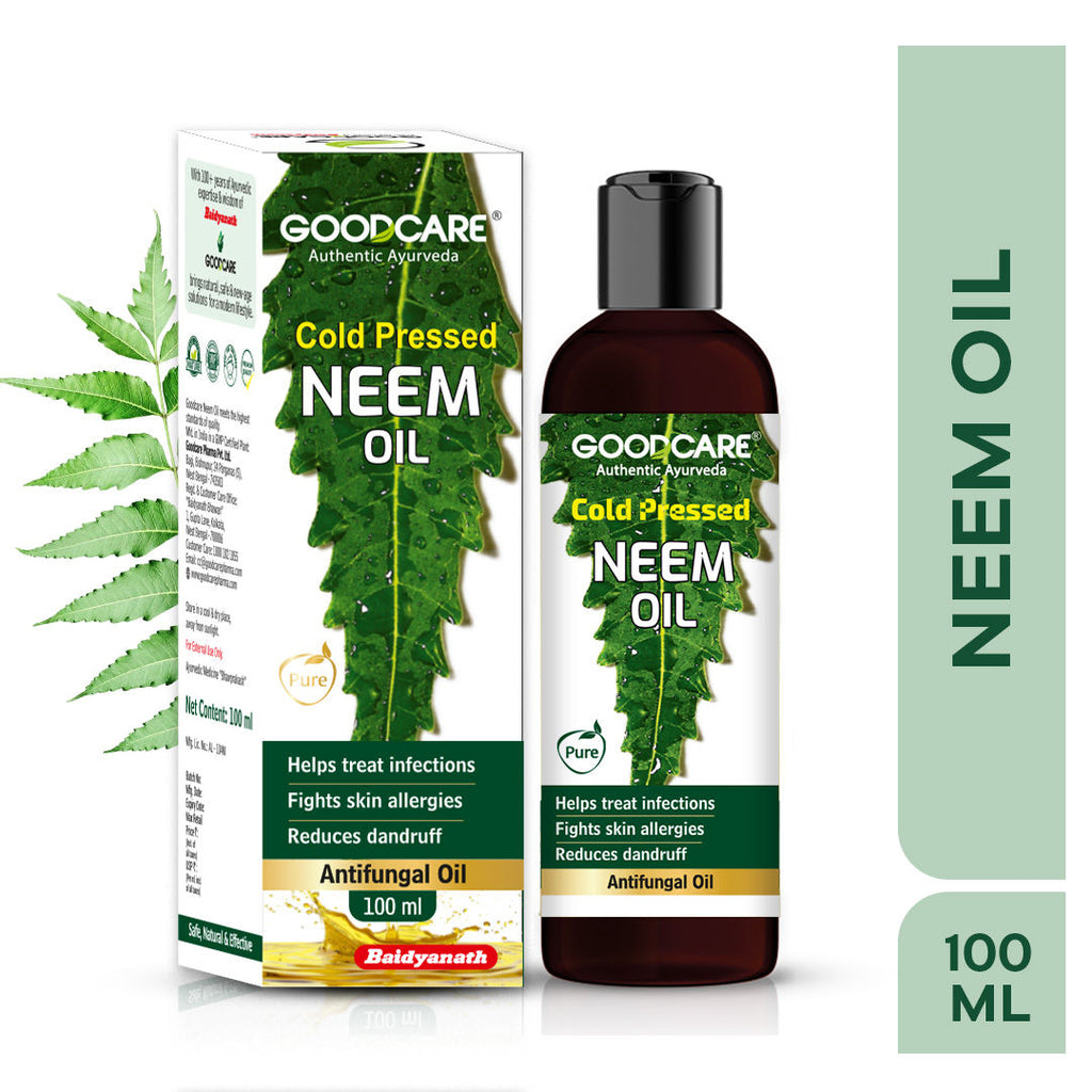 Ayurvedic Cold Pressed Neem Oil for dandruff, scalp acne and clear skin and hair care