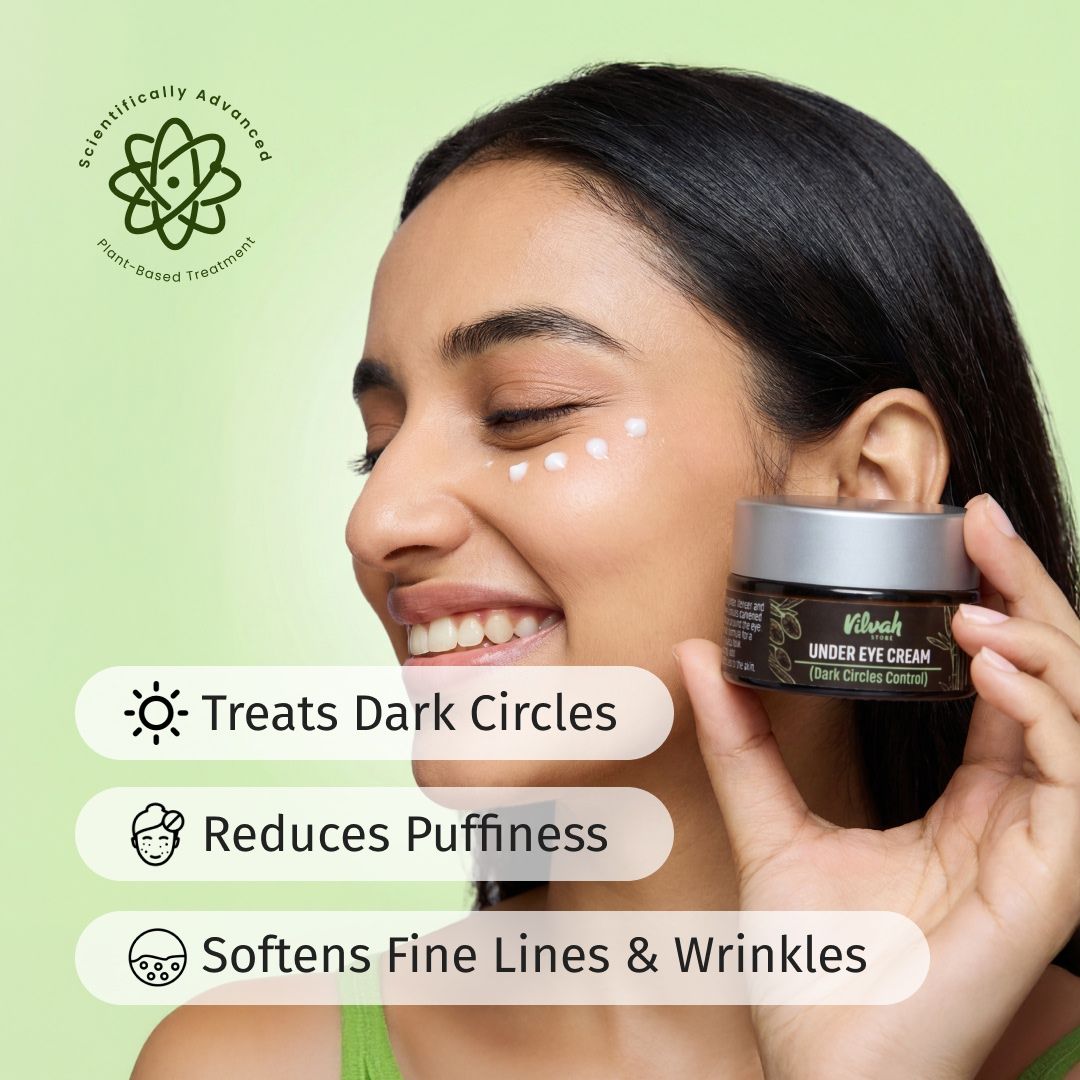 Under Eye Cream For Puffiness & Dark Circles Control With Bamboo & Goji Berry