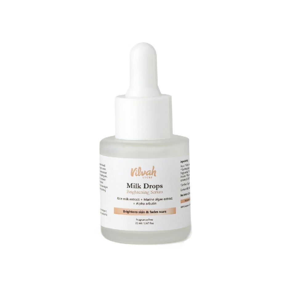 Milk Drops Skin Brightening Serum With Rice Milk, Marine Algae Extract & Alpha-Arbutin