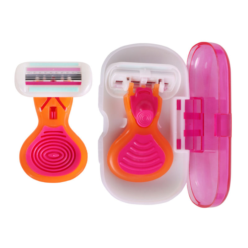 Mini Body Razor With 5 Precision Blades & Travel Case For Painless Body Hair Removal