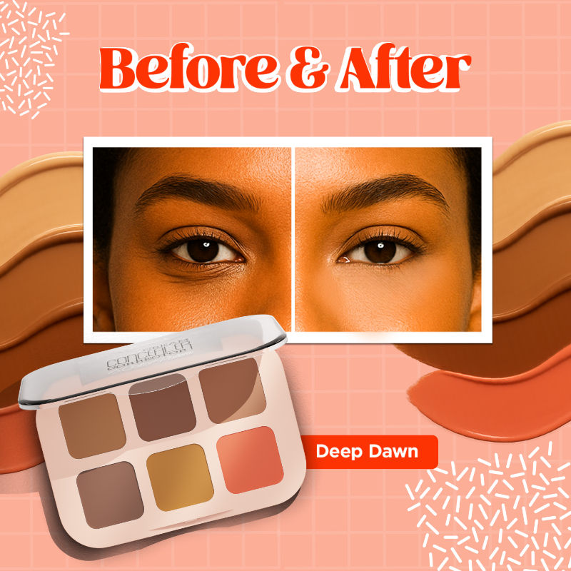 6 Shades Coverage Concealer Palette