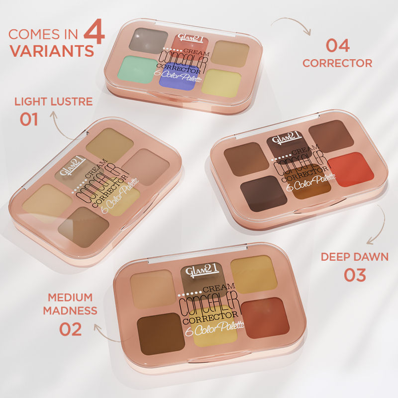 6 Shades Coverage Concealer Palette