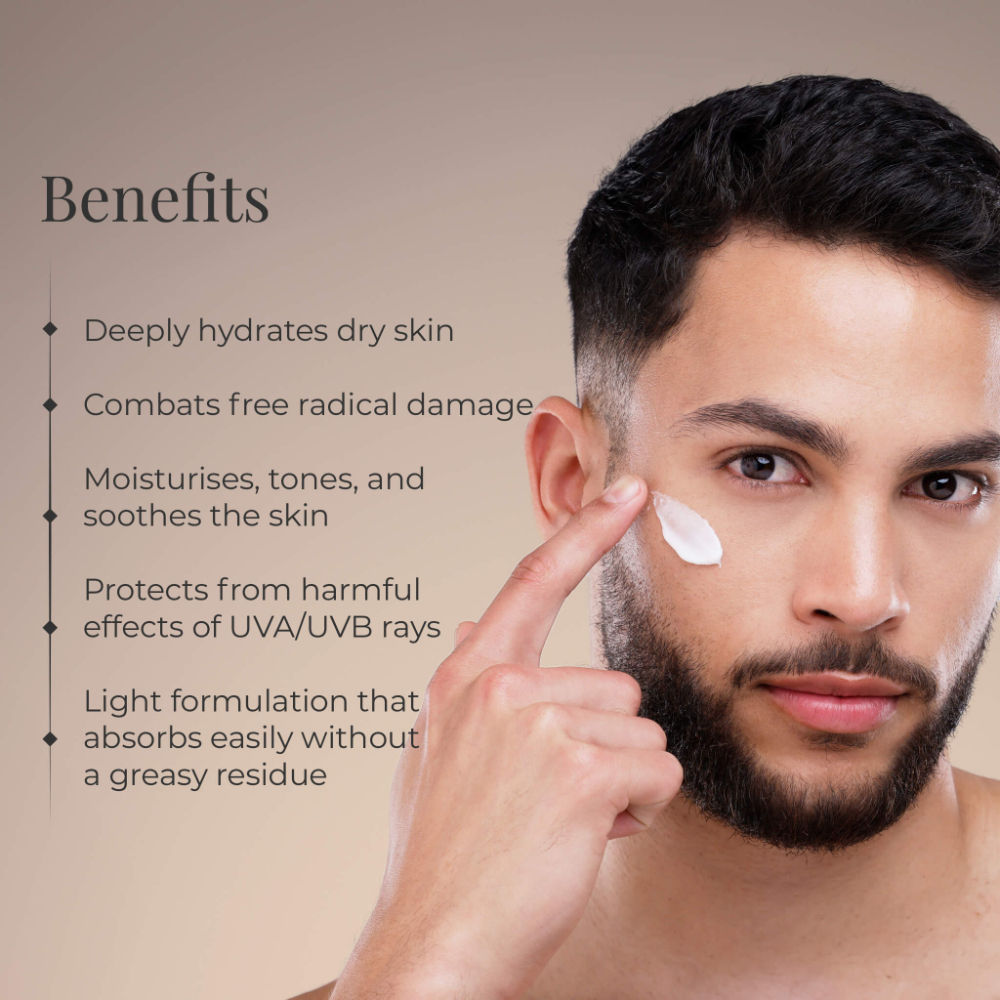 Hydrating Facial Moisturiser with SPF 25 - Sandalwood & Orange Peel, Day Cream