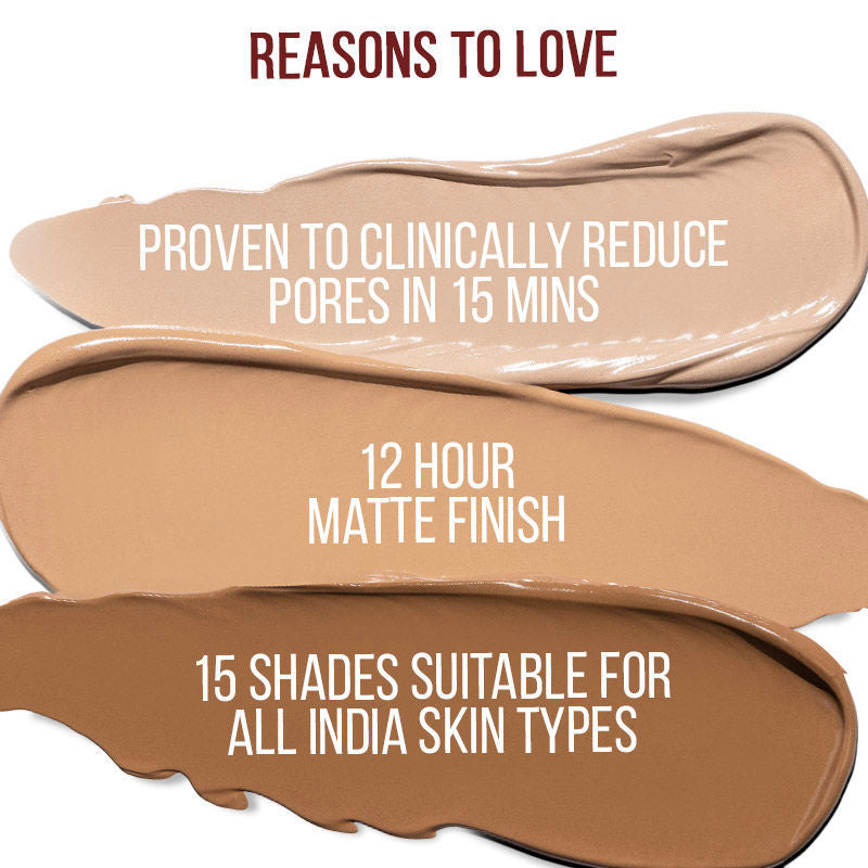 Matte To Last Pore Minimizing Foundation