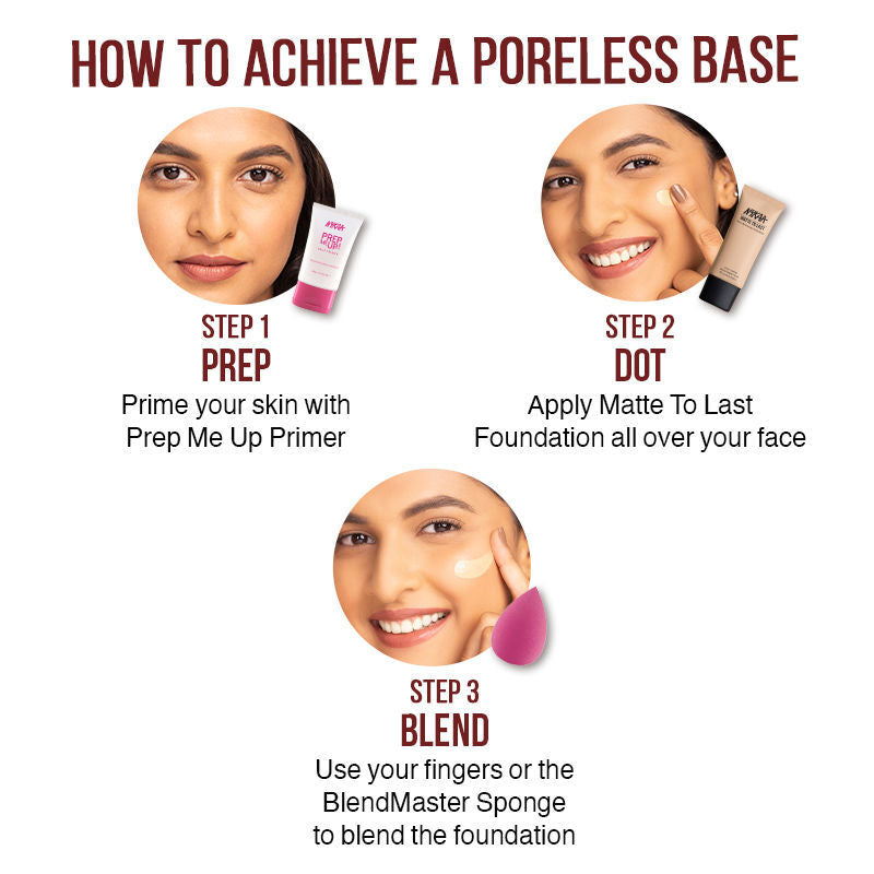 Matte To Last Pore Minimizing Foundation