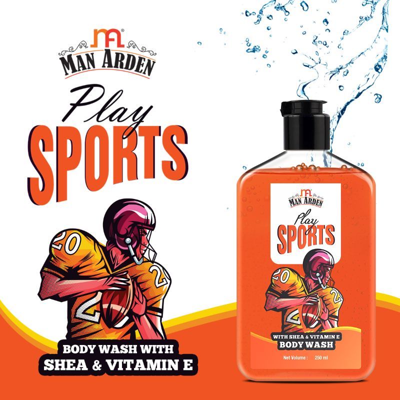 Play Sports Luxury Body Wash Infused With Shea Butter & Vitamin E