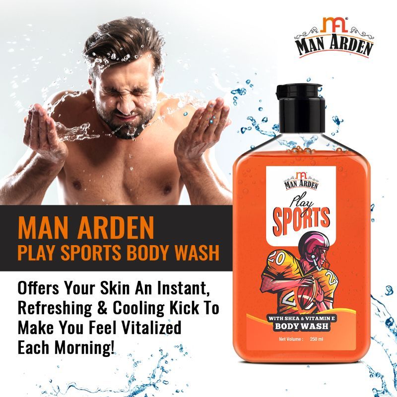 Play Sports Luxury Body Wash Infused With Shea Butter & Vitamin E