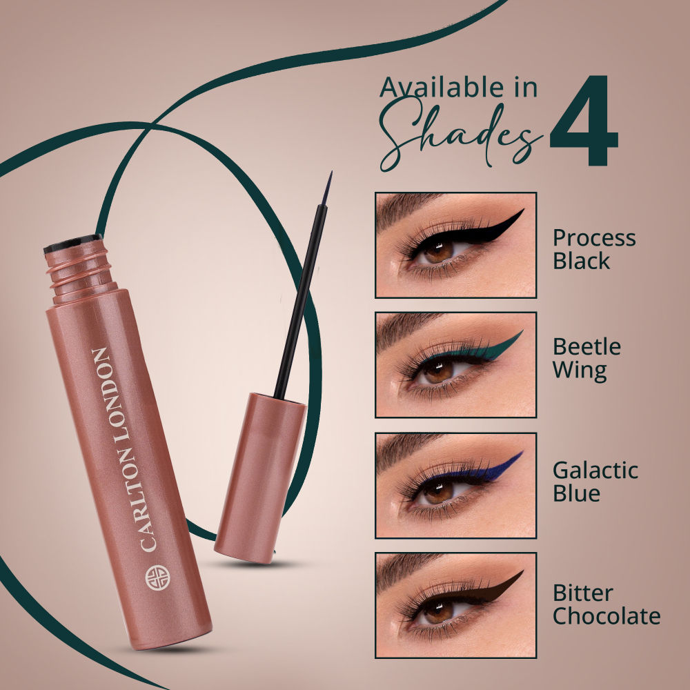 Carlton London Liquid Eyeliner Smudgeproof, Waterproof & Lasts Upto 24 Hrs Process Black