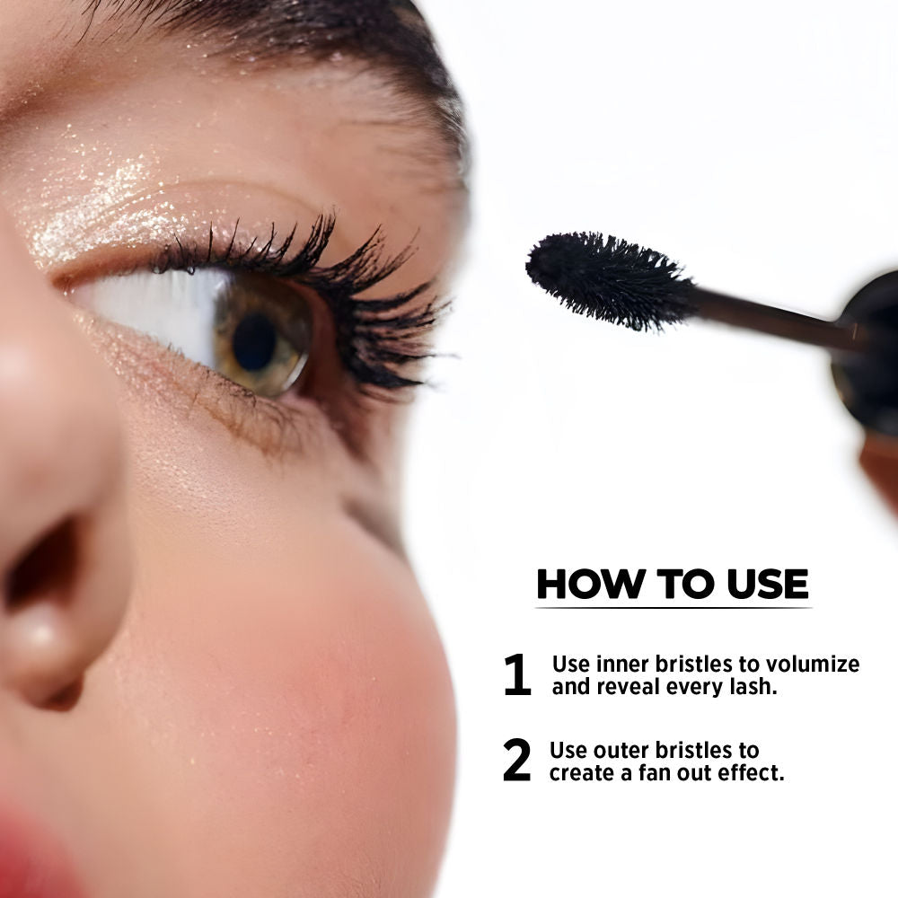 Carlton London Mascara For Volumizing lashes Smudgeproof & Waterproof - Black
