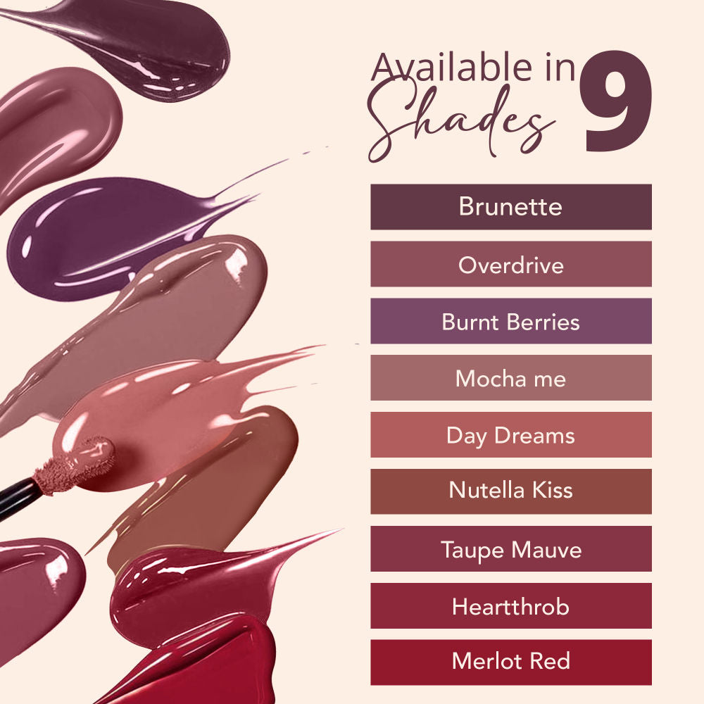 Carlton London Matte Finish Liquid Lipstick Intense Colour Transferproof & Long Lasting