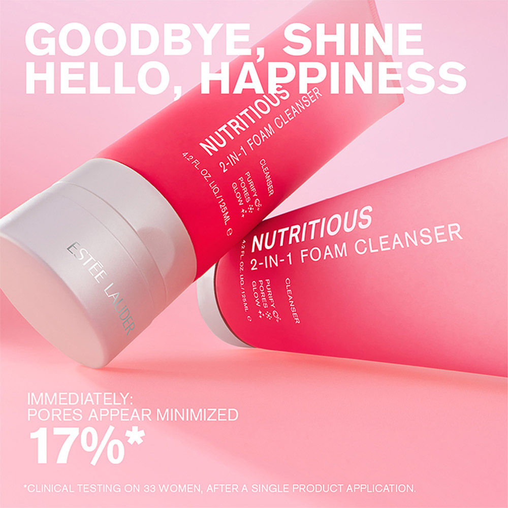 Nutritious 2-In-1 Foam Cleanser with Niacinamide for Pore Minimization (For Oily Skin)