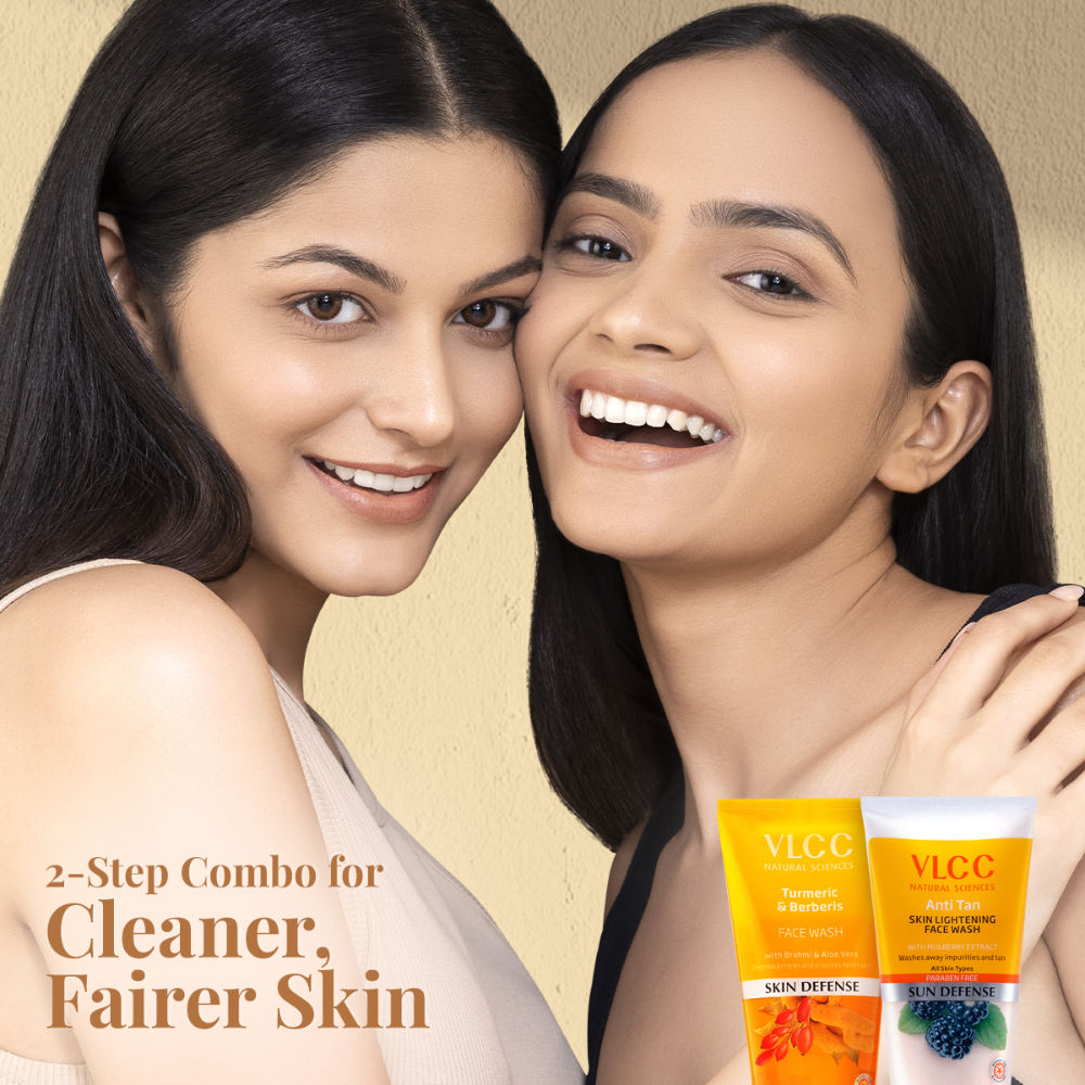 Turmeric Berberies Face Wash + Anti Tan Skin Lightening Face Wash - Buy One Get One Free