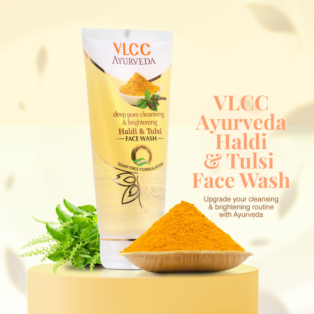 Ayurveda Deep Pore Cleansing & Brightening Haldi & Tulsi Face Wash