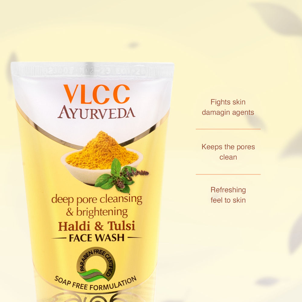 Ayurveda Deep Pore Cleansing & Brightening Haldi & Tulsi Face Wash
