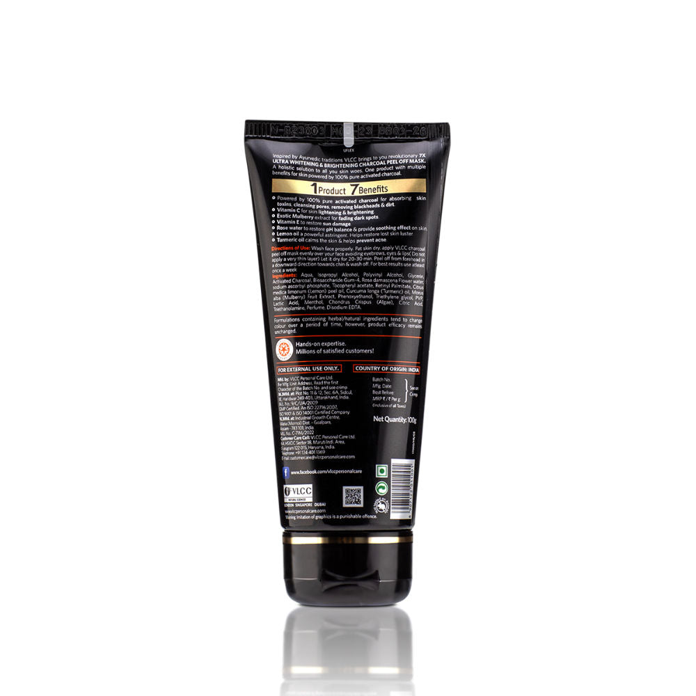 7X Ultra Whitening & Brightening Charcoal Peel Off Mask