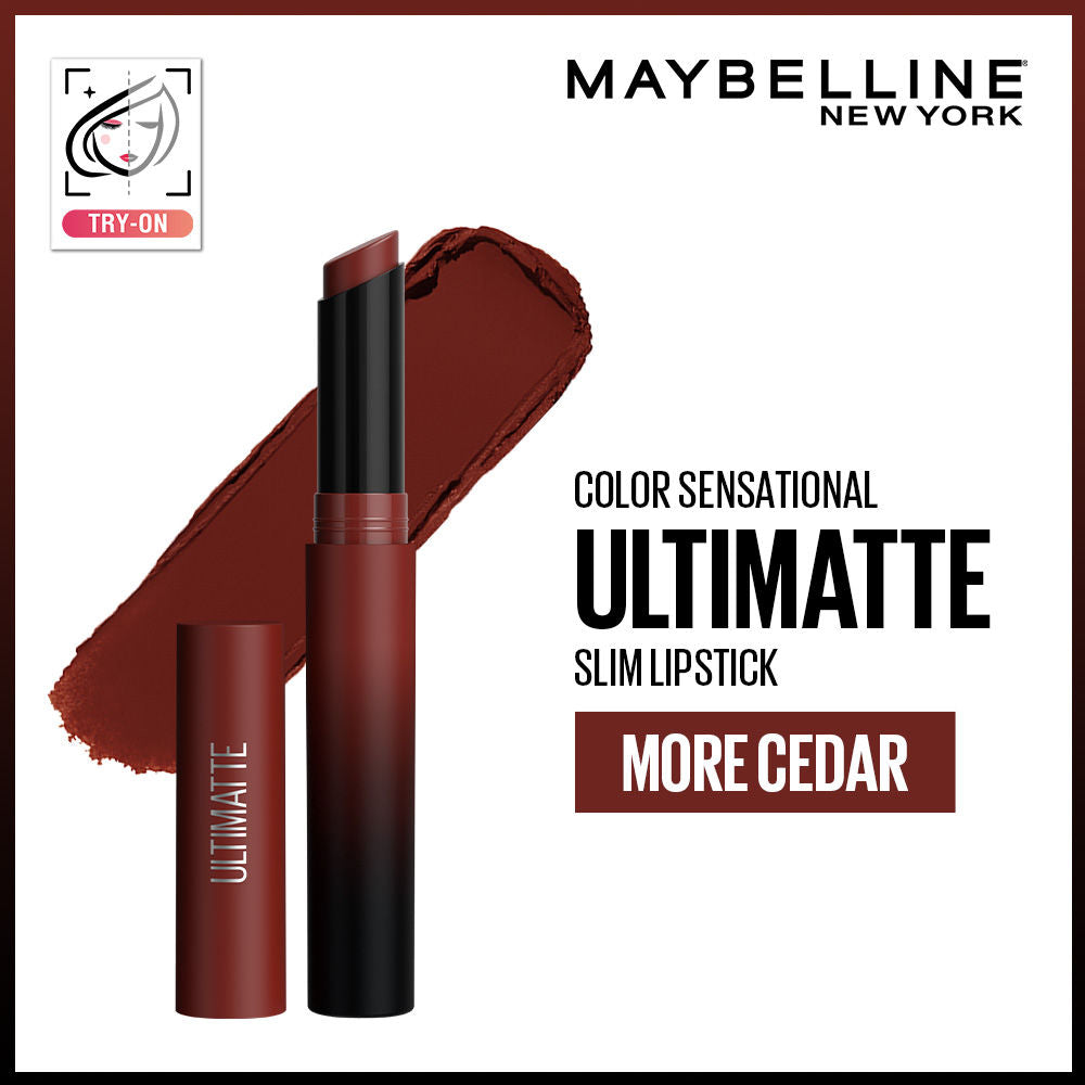 Color Sensational Ultimattes Lipstick, Matte Finish - More Ruby - More Cedar