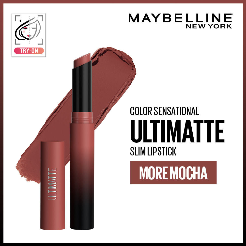 Color Sensational Ultimattes Lipstick, Matte Finish - More Ruby - More Mocha