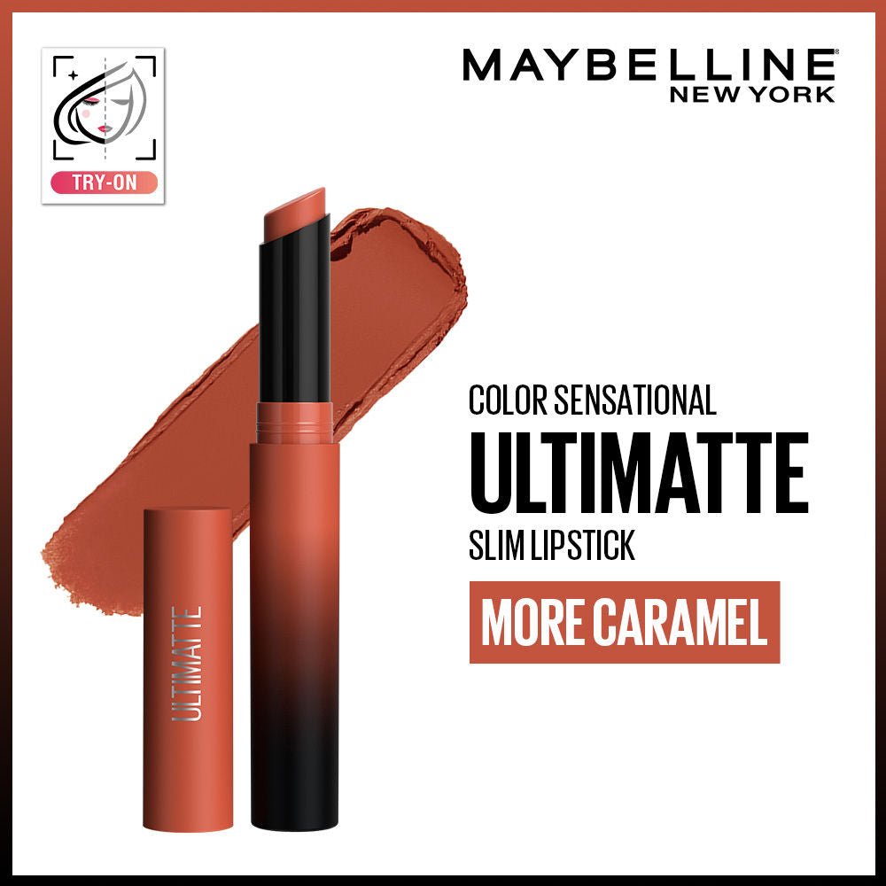 Color Sensational Ultimattes Lipstick, Matte Finish - More Ruby - More Caramel