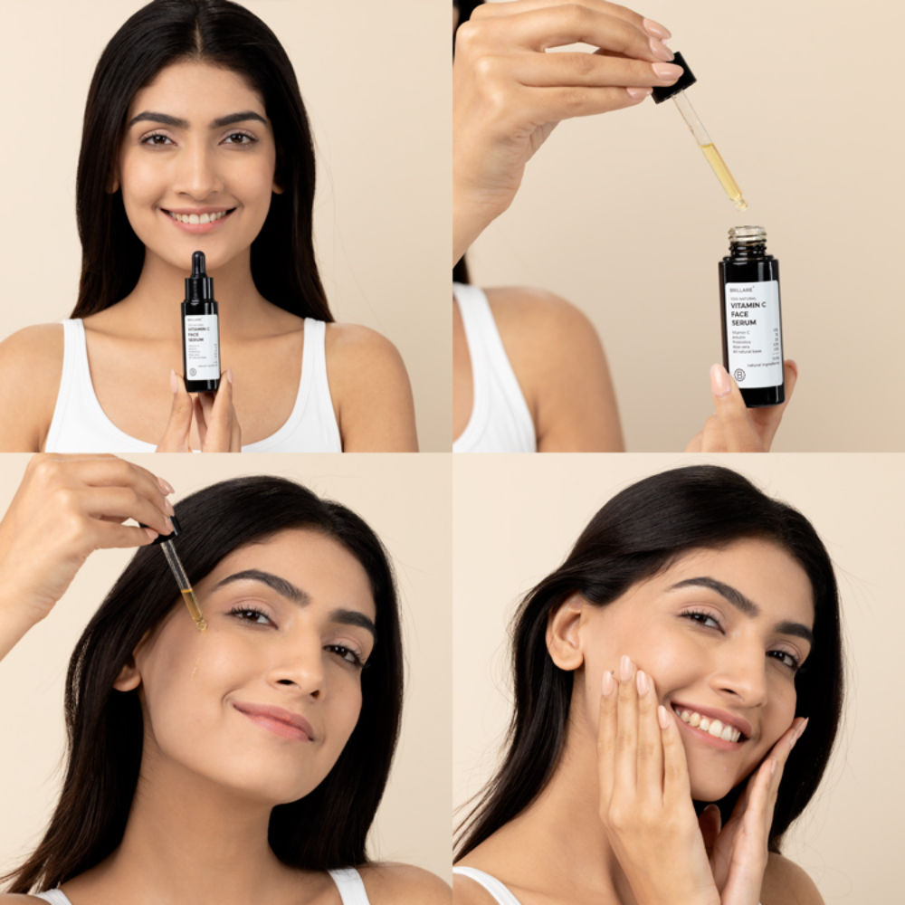 10% Vitamin C Face Serum for Glowing Skin with Probiotics Visible Glow in Just 7 Days