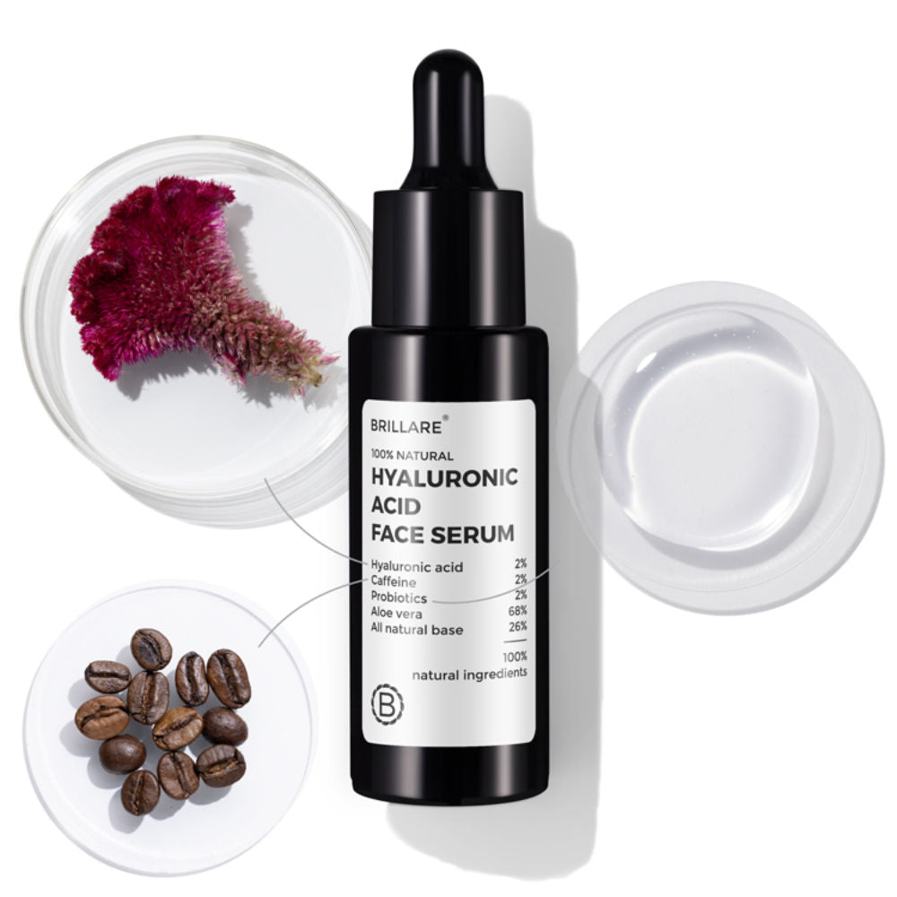 2% Hyaluronic Acid Face Serum Deep Hydration & Anti-Aging Visible Results in 7 Days