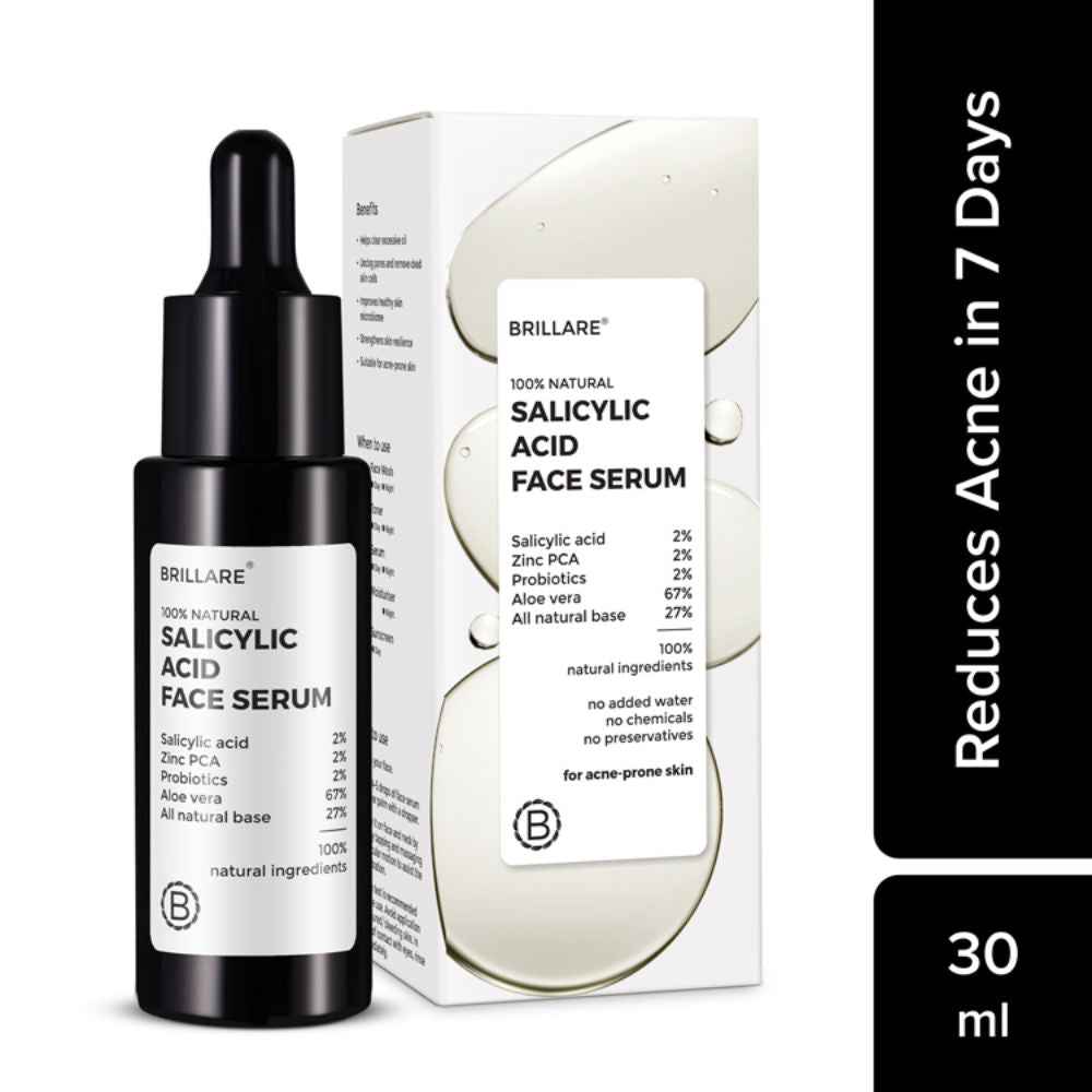 2% Salicylic Acid Face Serum for Acne & Dark Spots Visible Acne Reduction in 7 Days