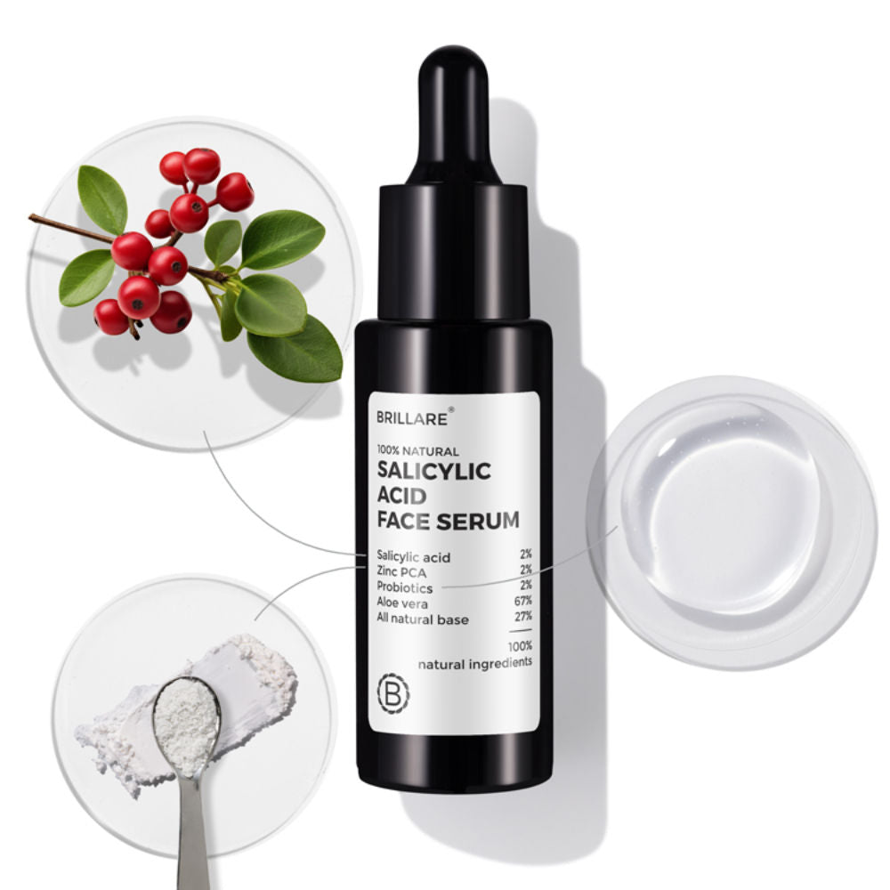 2% Salicylic Acid Face Serum for Acne & Dark Spots Visible Acne Reduction in 7 Days