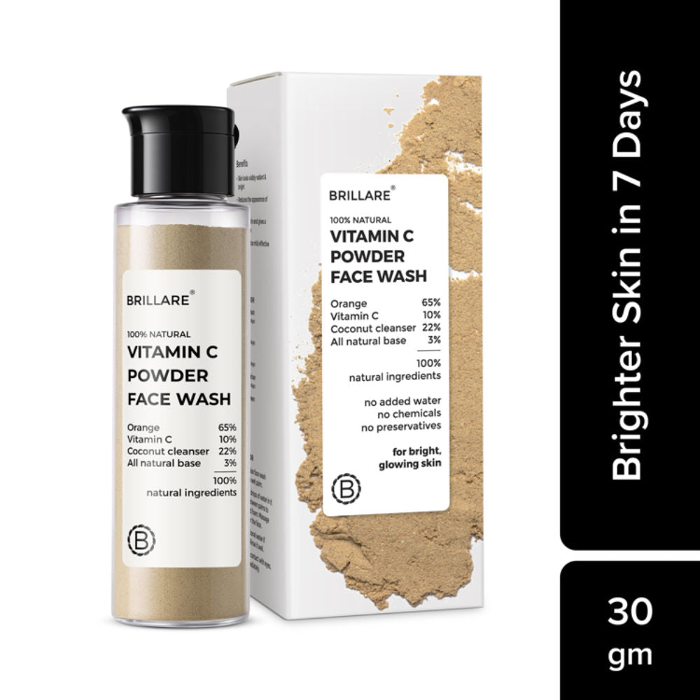 Vitamin C Powder Face Wash for Glowing, Bright Looking Skin