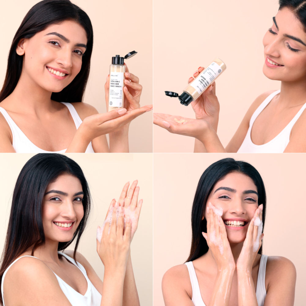 Vitamin C Powder Face Wash for Glowing, Bright Looking Skin