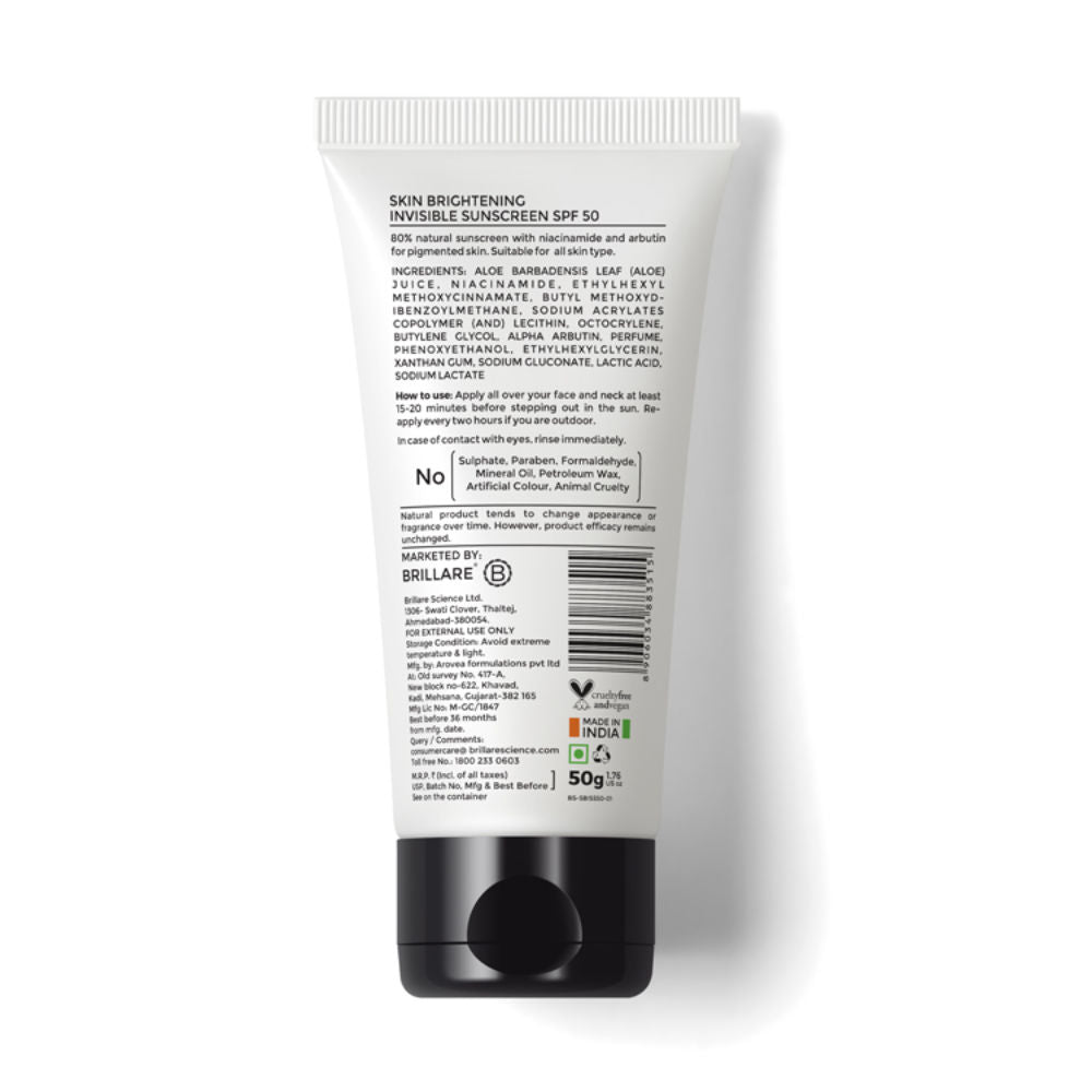 Skin Brightening Sunscreen SPF 50 With Niacinamide