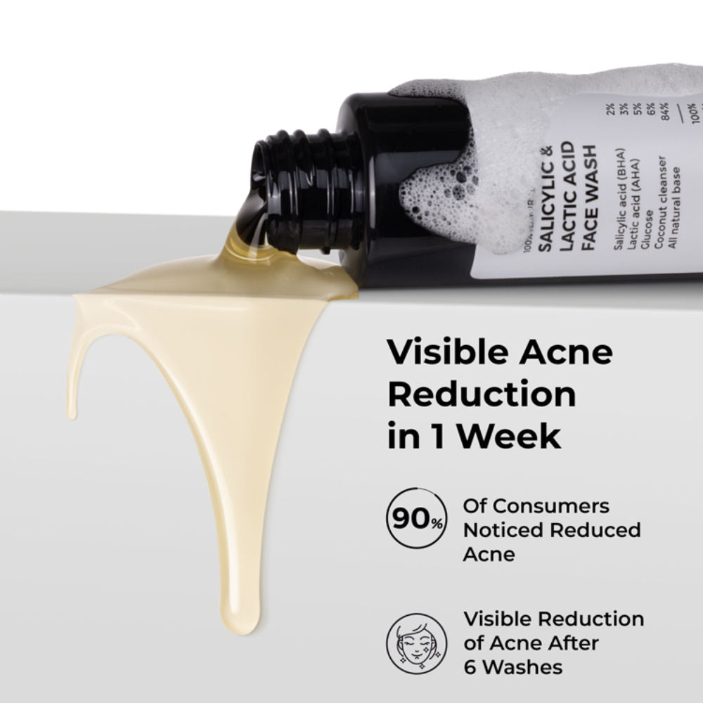 2% Salicylic Acid Face Wash for Oily Skin Deep Cleansing, Oil Control & Acne Care