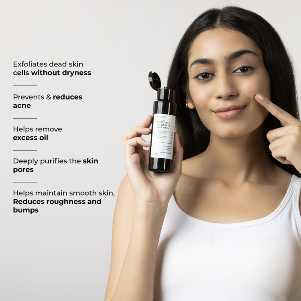 2% Salicylic Acid Face Wash for Oily Skin Deep Cleansing, Oil Control & Acne Care