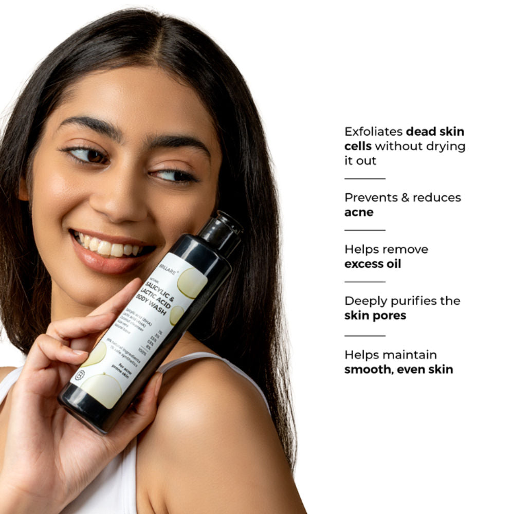 Salicylic & Lactic Acid Body Wash For Clear, Purified & Acne Prone Skin