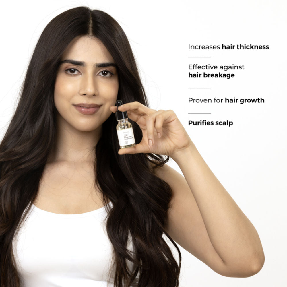 Pure Rosemary Essential Oil for Hair Growth & Scalp Nourishment