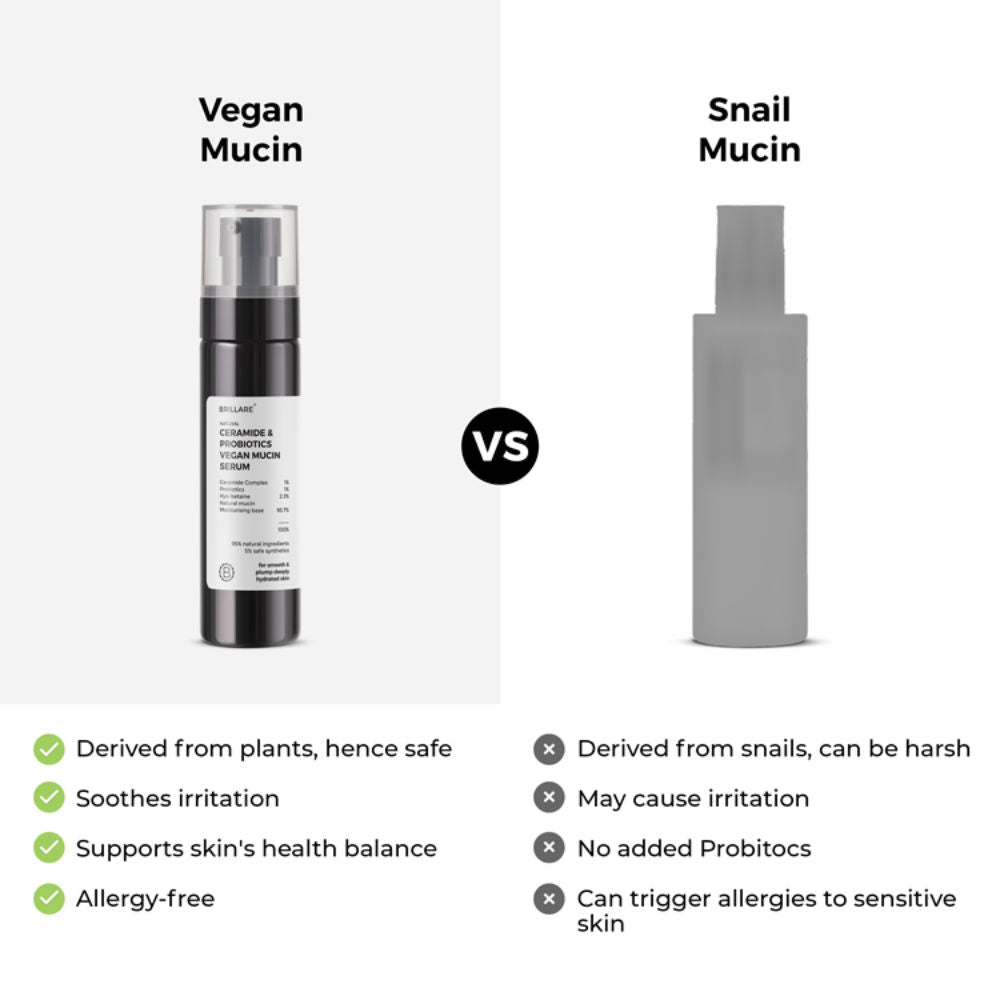 Ceramide & Probiotics Vegan Mucin Serum | Repairs 90% Skin Barrier with 100 Hour Hydration