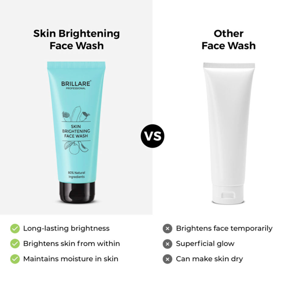 Professional Skin Brightening Face Wash Reduces Pigmentation & Dark Spots