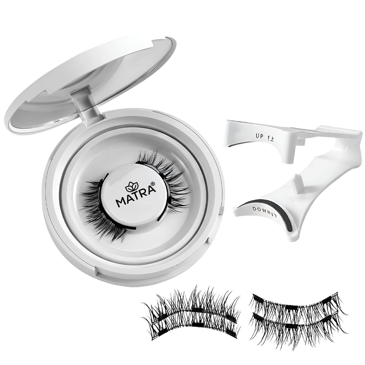 False Magnetic Eyelashes & Applicator - No Glue Needed, Natural-looking & Reusable Fake Lashes