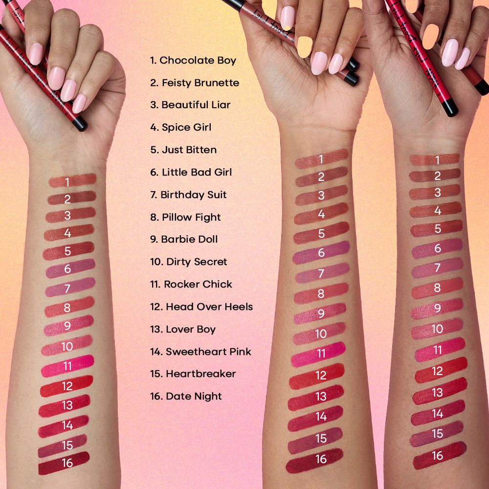 Nykaa Lips Don’t Lie! Matte Lip Liner Feisty Brunette