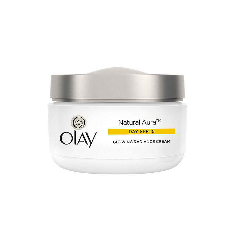 Natural Aura Day Cream With SPF 15, Glowing Radiance Cream With Niacinamide, Vitamin Pro B5, E