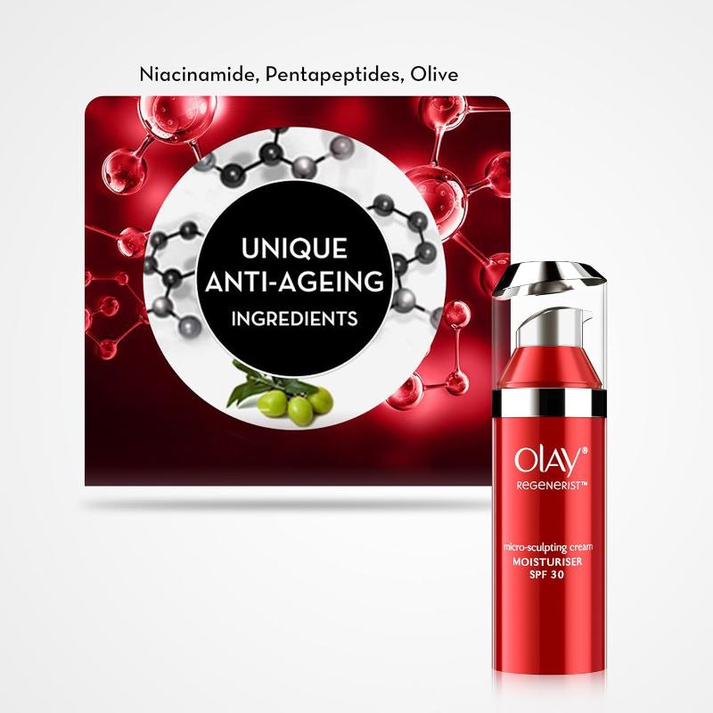 Regenerist Micro Sculpting Cream Moisturizer With SPF 30 With Hyaluronic Acid & Niacinamide