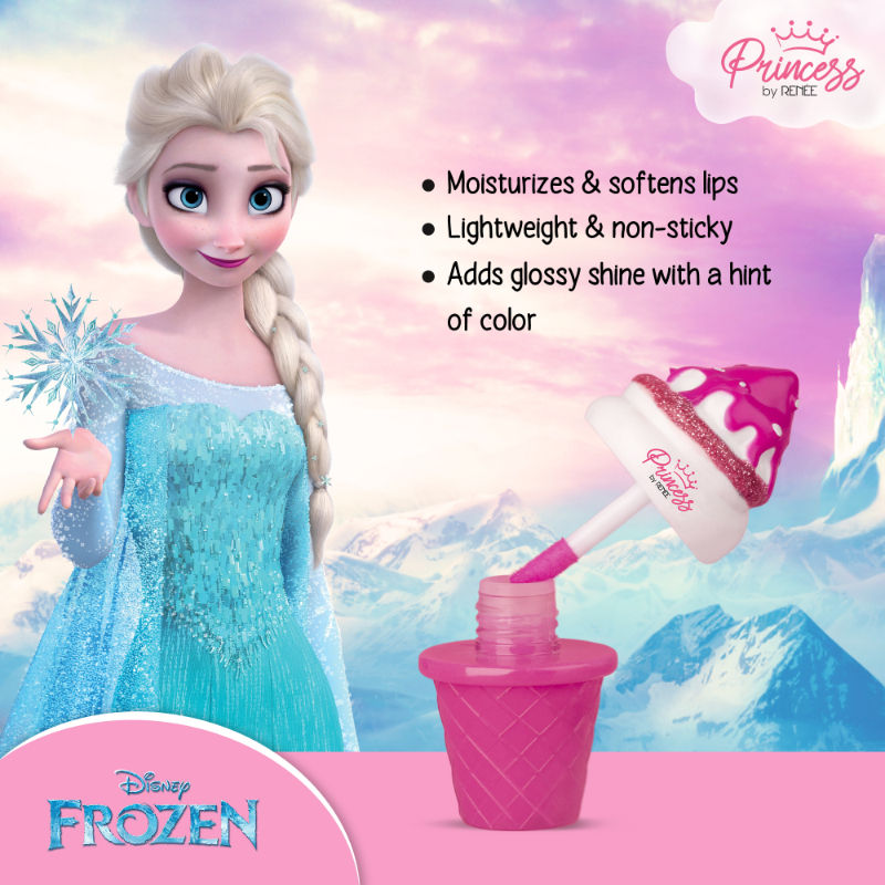 Disney Frozen Princess By Renee Icecream Lip Gloss Elsa
