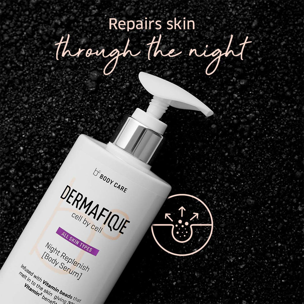 Night Replenish Body Lotion Serum For Skin Restoration With 30X Vit E