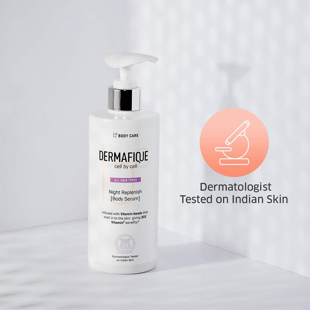 Night Replenish Body Lotion Serum For Skin Restoration With 30X Vit E