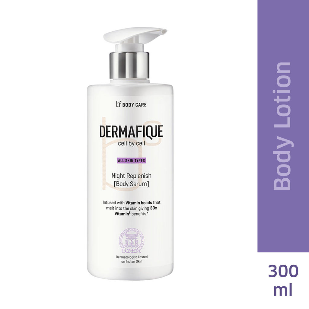 Night Replenish Body Lotion Serum For Skin Restoration With 30X Vit E