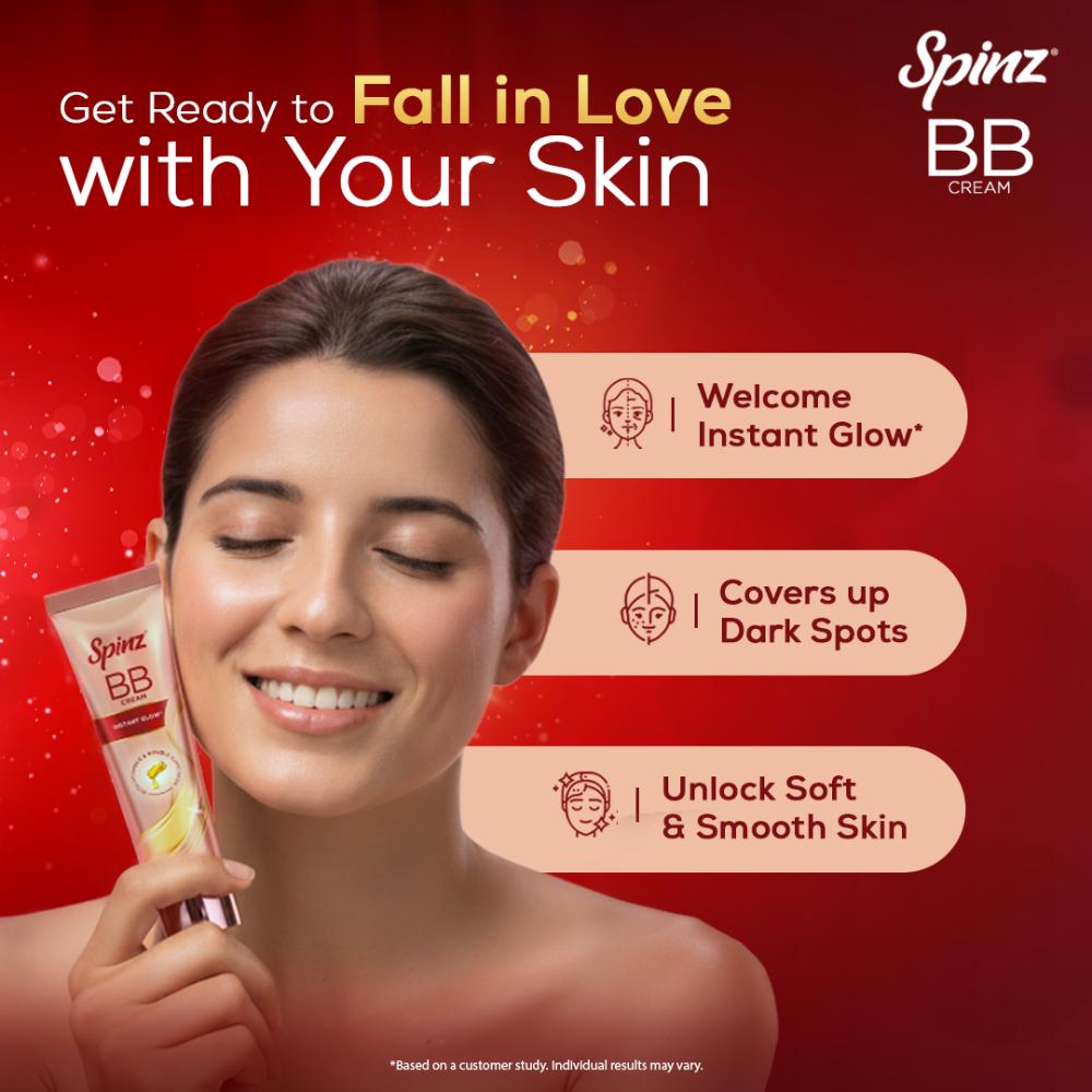 BB Cream 01 Beige, Instant Glow, Light Make Up Look, Vitamin E & Double Sunscreen