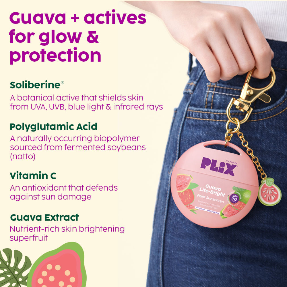 Guava Glow Fluid Hydrating, Lightweight & Non-Greasy SPF 50 PA++++ Sunscreen