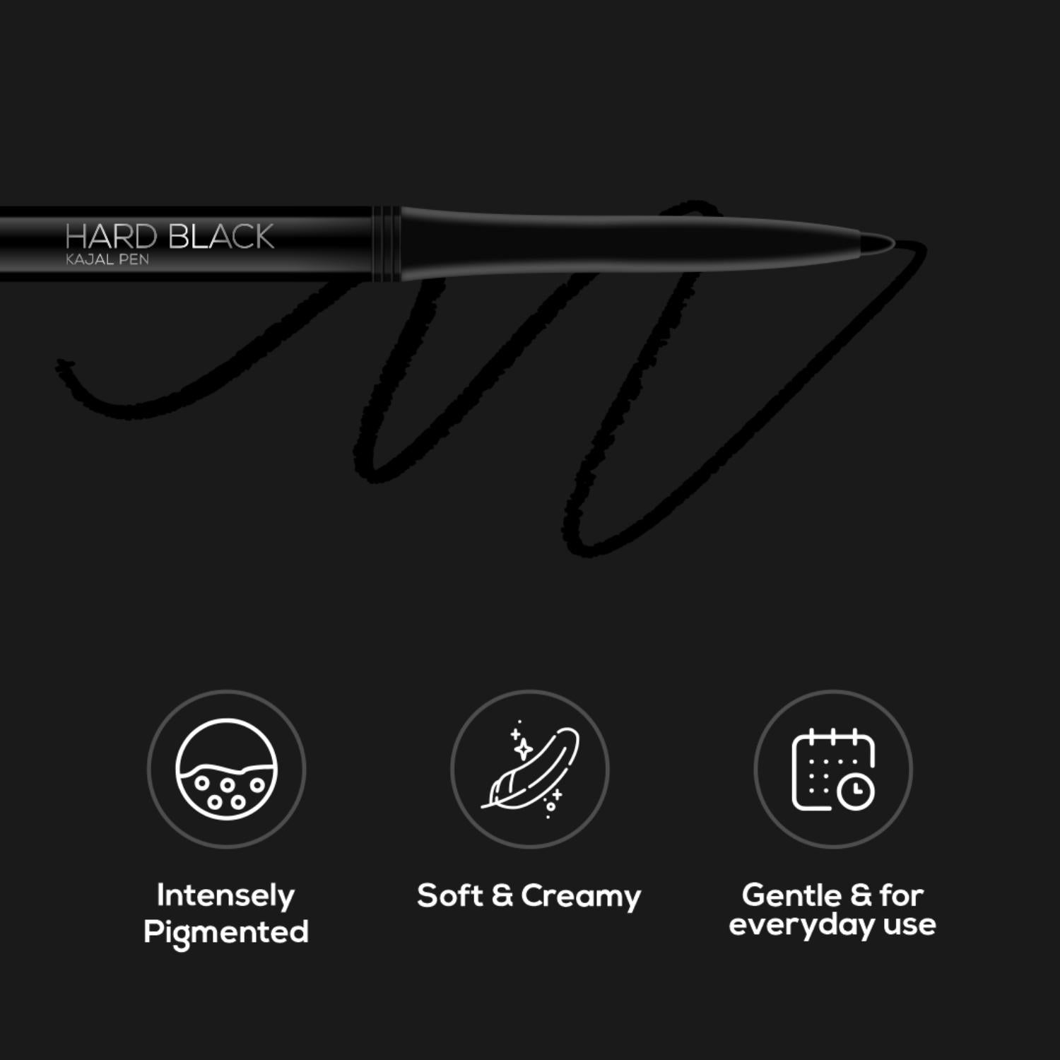 Hard Black Kajal Pen