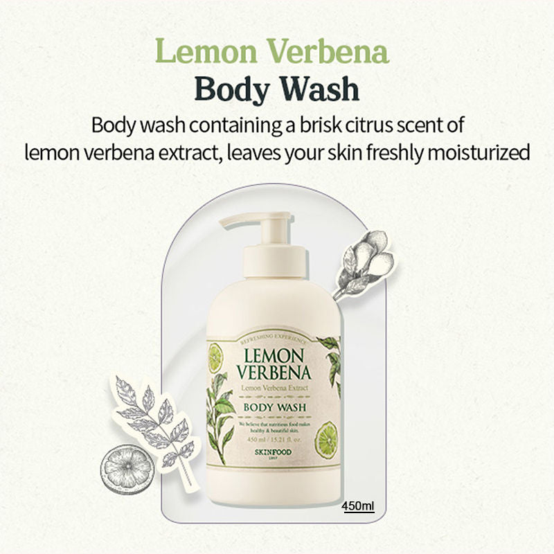 Lemon Verbena Body Wash - Energizing, Hydrating, Skin Revitalizing